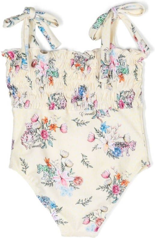 Roberto Cavalli Junior Badpak met print Geel