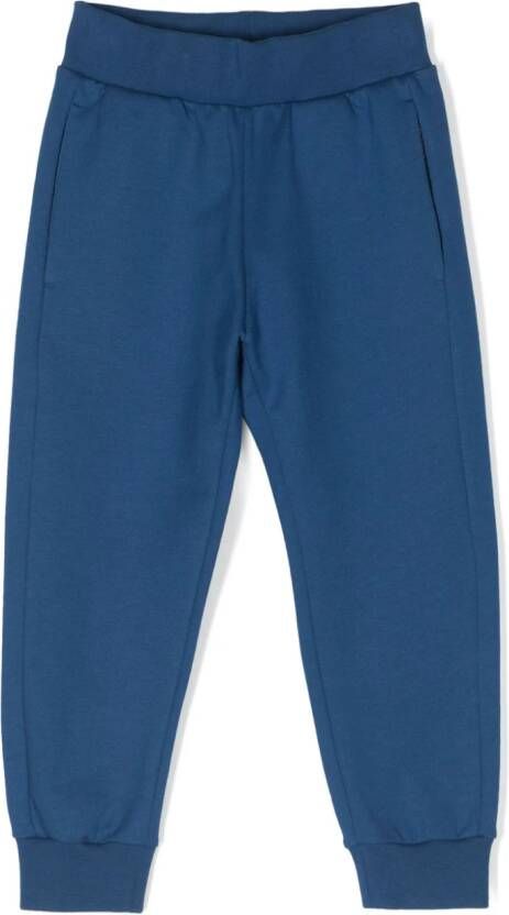 Roberto Cavalli Junior Broek met geborduurd logo Blauw