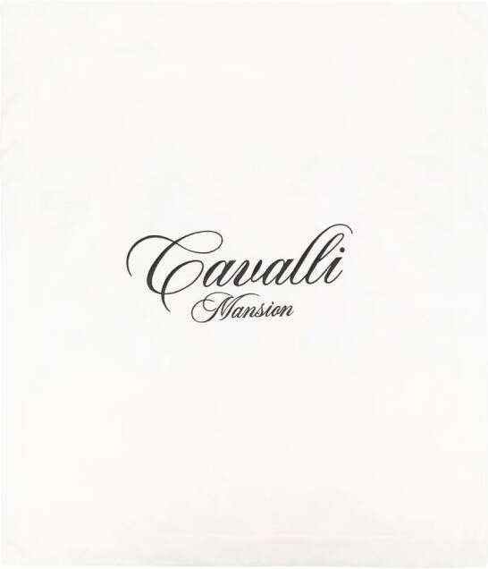 Roberto Cavalli Junior Deken met bloemenprint Wit