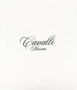 Roberto Cavalli Junior Deken met bloe print Wit