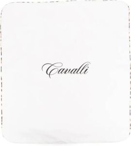 Roberto Cavalli Junior Deken met luipaardprint Wit