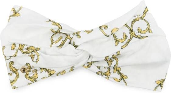 Roberto Cavalli Junior Haarband met gedraaid detail Wit