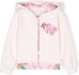 Roberto Cavalli Junior Hoodie met borduurwerk Roze - Thumbnail 1