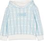 Roberto Cavalli Junior Hoodie met monogramprint Wit - Thumbnail 1