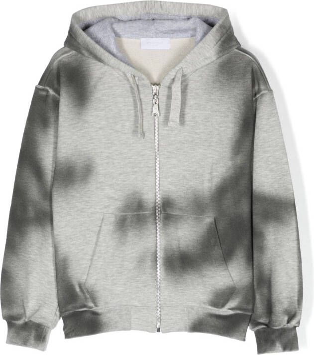 Roberto Cavalli Junior Hoodie met rits Grijs