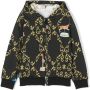 Roberto Cavalli Junior Hoodie met rits Zwart - Thumbnail 1