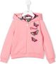 Roberto Cavalli Junior Hoodie met vlinder-applicatie Roze - Thumbnail 1