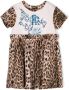Roberto Cavalli Junior Jurk met dierenprint Beige - Thumbnail 1