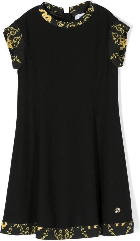 Roberto Cavalli Junior Jurk met print Zwart