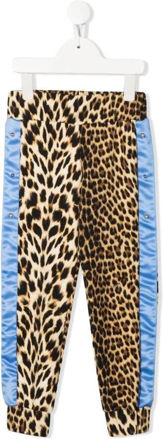 Roberto Cavalli Junior Legging met luipaardprint Bruin