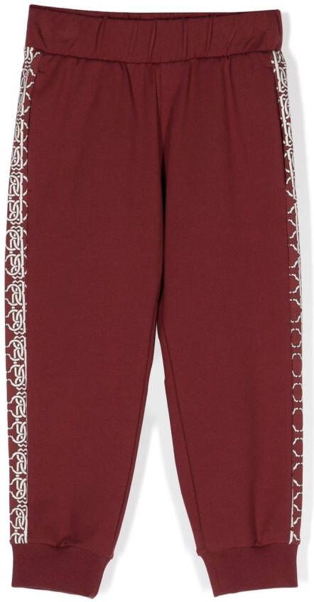 Roberto Cavalli Junior Trainingsbroek met logoprint Rood
