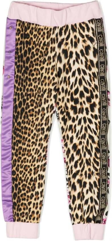 Roberto Cavalli Junior Trainingsbroek met print Roze