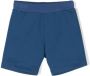 Roberto Cavalli Junior monogram-print cotton shorts Blauw - Thumbnail 1