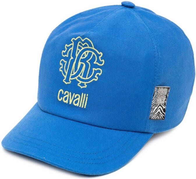 Roberto Cavalli Junior Pet met geborduurd logo Blauw
