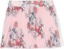 Roberto Cavalli Junior Plooirok met bloe print Roze - Thumbnail 1