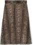 Roberto Cavalli Junior Plooirok met luipaardprint Bruin - Thumbnail 1