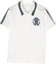 Roberto Cavalli Junior Poloshirt met monogramprint Wit - Thumbnail 1