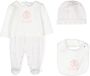 Roberto Cavalli Junior "Romper muts en slabbetje" Wit - Thumbnail 1