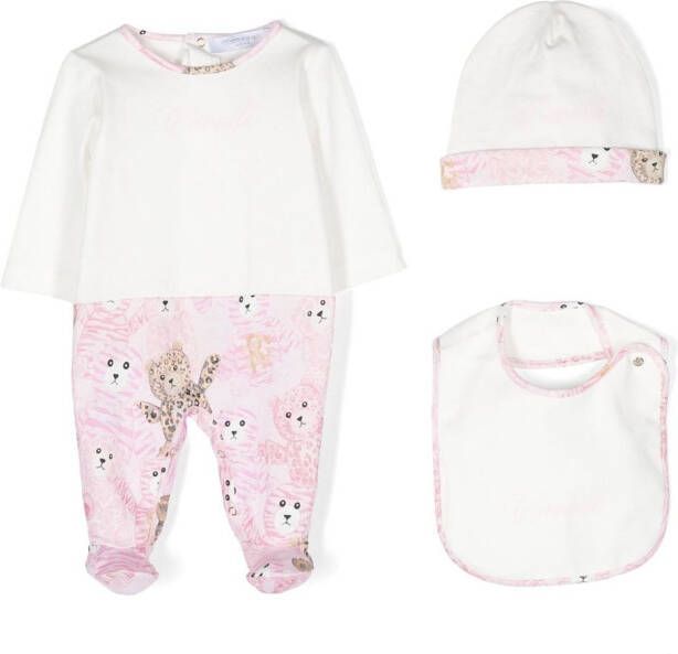 Roberto Cavalli Junior "Romper muts en slabbetje" Wit