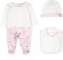Roberto Cavalli Junior "Romper muts en slabbetje" Wit - Thumbnail 1