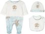 Roberto Cavalli Junior "Romper muts en slabbetje" Wit - Thumbnail 1