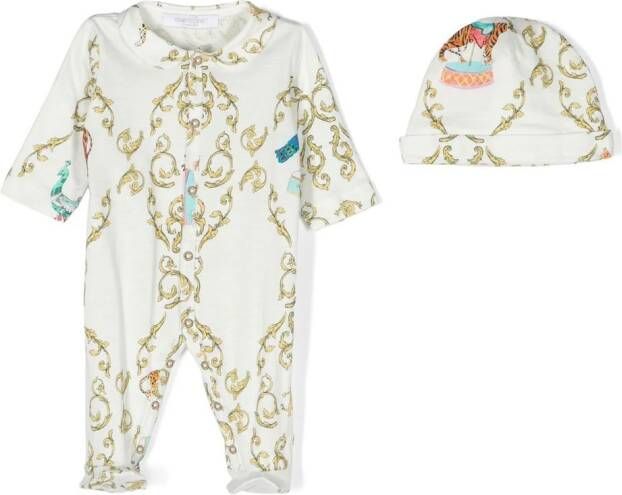 Roberto Cavalli Junior "Romper muts en slabbetje" Wit