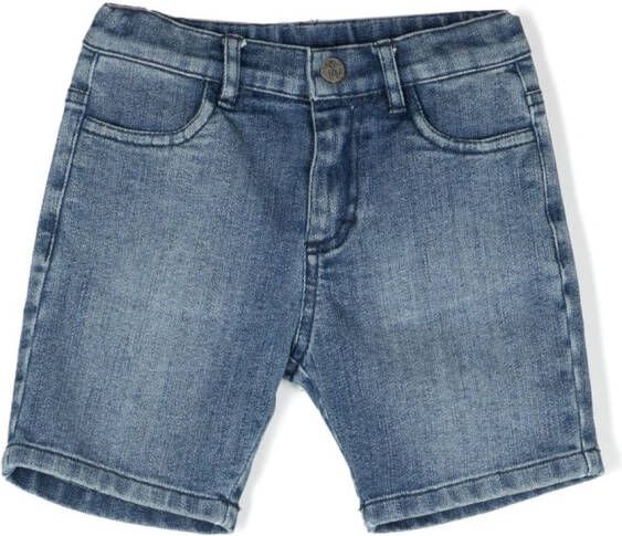 Roberto Cavalli Junior Shorts met geborduurd logo Blauw