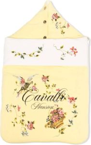 Roberto Cavalli Junior Slaapzak met bloe print Geel
