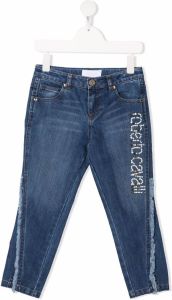 Roberto Cavalli Junior Slim-fit jeans Blauw