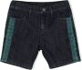 Roberto Cavalli Junior Spijkershorts met geborduurd logo Blauw - Thumbnail 1