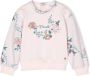 Roberto Cavalli Junior Sweater met geborduurde bloe Roze - Thumbnail 1