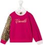 Roberto Cavalli Junior Sweater met logoprint Roze - Thumbnail 1