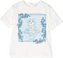 Roberto Cavalli Junior T-shirt met beerprint Wit - Thumbnail 1