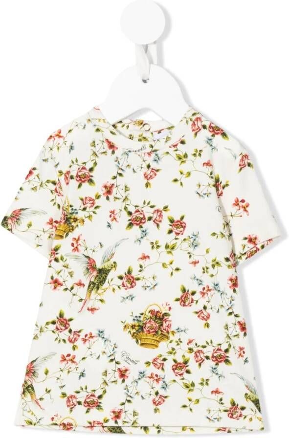 Roberto Cavalli Junior T-shirt met korte mouwen Wit