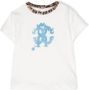 Roberto Cavalli Junior T-shirt met monogramprint Wit - Thumbnail 1