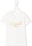 Roberto Cavalli Junior T-shirt met Peter Pan kraag Wit - Thumbnail 1