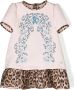 Roberto Cavalli Junior T-shirtjurk met luipaardprint Roze - Thumbnail 1