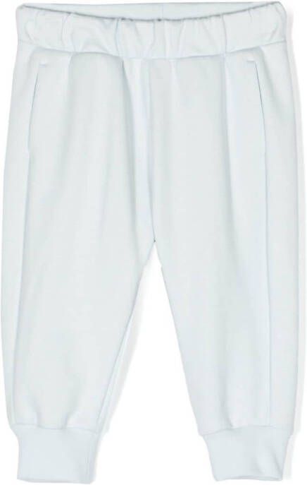 Roberto Cavalli Junior Trainingsbroek met monogramprint Blauw