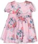Roberto Cavalli Junior Zijden jurk Roze - Thumbnail 1