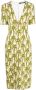 Roberto Cavalli Jurk met palmboomprint Beige - Thumbnail 1