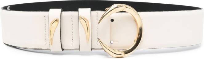 Roberto Cavalli Leren riem Wit