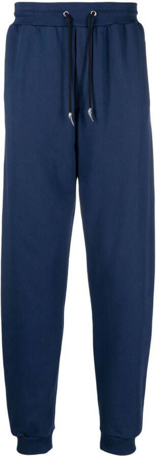 Roberto Cavalli logo-print track pants Blauw