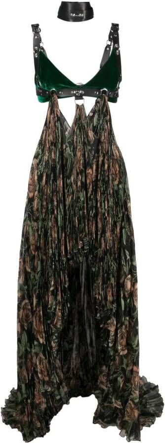 Roberto Cavalli Maxi-jurk met patroon Beige