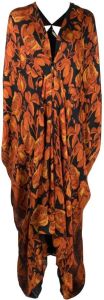 Roberto Cavalli Maxi-jurk met print Oranje