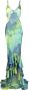 Roberto Cavalli Maxi-jurk met tie-dye print Groen - Thumbnail 1