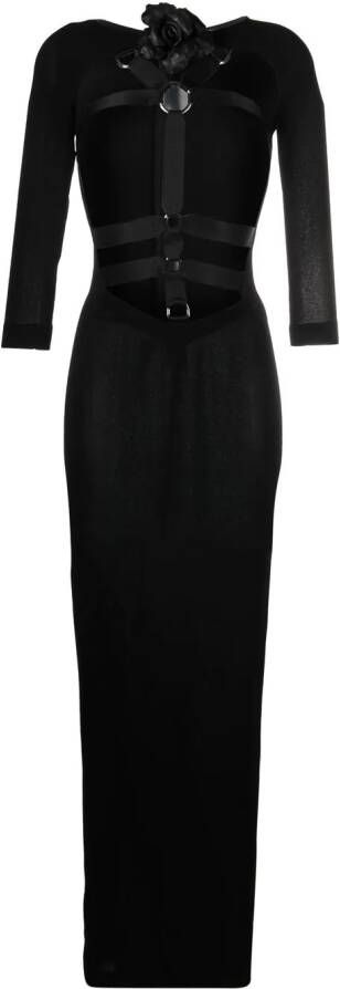 Roberto Cavalli Maxi-jurk met uitgesneden detail Zwart