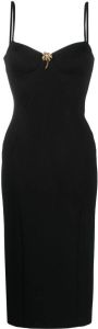 Roberto Cavalli Midi-jurk met detail Zwart