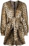 Roberto Cavalli Mini-jurk met luipaardprint Oranje - Thumbnail 1