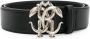 Roberto Cavalli Mirror Snake leather belt Zwart - Thumbnail 1