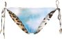 Roberto Cavalli Bikinislip met bloemenprint Blauw - Thumbnail 1